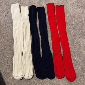 LOT 3 Pair Soccer Socks - Large